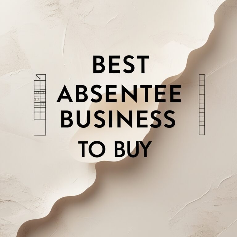 best absentee business to buy