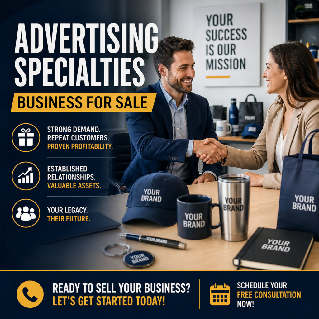advertising specialties business for sale promotional products concept